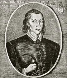 Portrait de John Donne, daté de 1591, frontispice de 